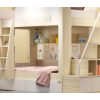 双层实用大人错位型小户型上下铺木床同宽儿童家具高低两层子母床